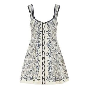 Alemais Airlie Floral Dress - Blue and White